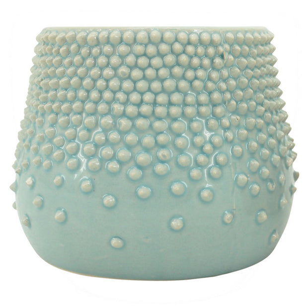 Beaded 'Frost Blue' Planter x 3 sizes