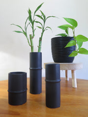 Bamboo Vase 'Black'  x 3 sizes & Set