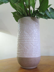 Beige Pattern Vase