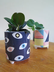 Abstract Planters x 2 Patterns with feet