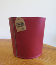 Waterproof Paper Pottery 'Xmas Red' - Sm-Med-Lge