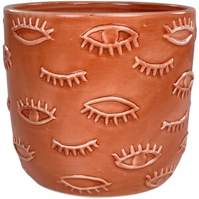 Quirky Eye Planter 'Coral'