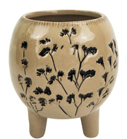 Floral Motif 'Round' Pot w/legs x 2 sizes