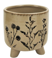 Floral Motif Pot with legs x 2 sizes